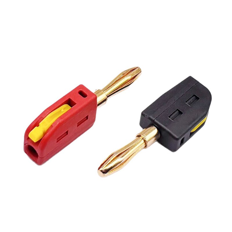 4MM 金メッキバナナプラグ、はんだなしバナナプラグ、クイックコネクト端子|undefined