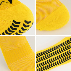 Foreign trade cross-border temu football socks for men and women mid-calf yoga socks towel bottom adult sports dispensing non-slip socks