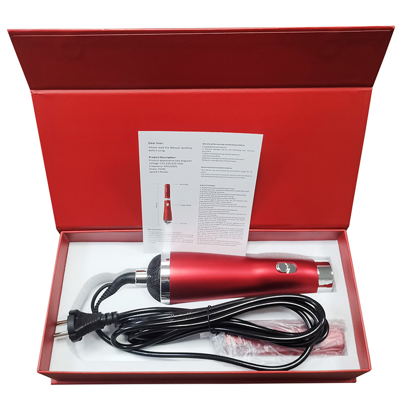 Transfronterizo rojo pequeño dios soplando instrumento de fisioterapia de onda tailandesa masaje de onda de luz Botón de mano cuerpo meridiano masajeador