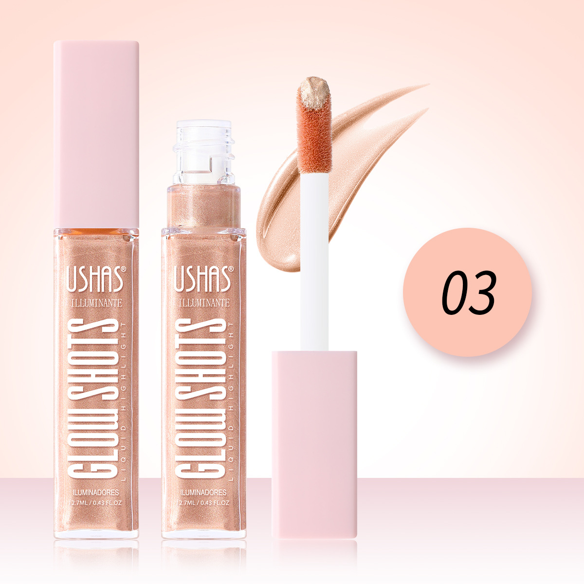 USHAS Europa y los Estados Unidos transfronterizos spot líquido resaltado impermeable perfiles brillantes duraderos multipropósito FS459A