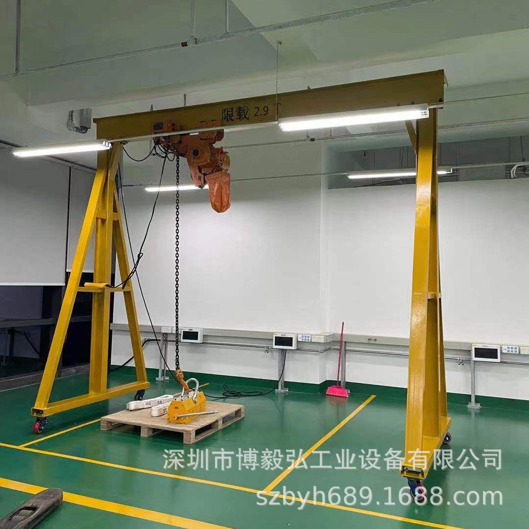 简易小型手推龙门架 电动升降式可拆式升降龙门架 移动式龙门吊架