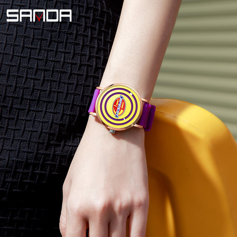 Sanda SANDA3210 banda de silicona para hombres y mujeres reloj moda cool personalidad simple reloj deportivo para niños