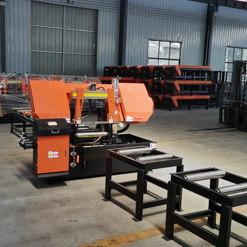 全自动金属切割锯床带锯床卧式双立柱厂家铁建智能