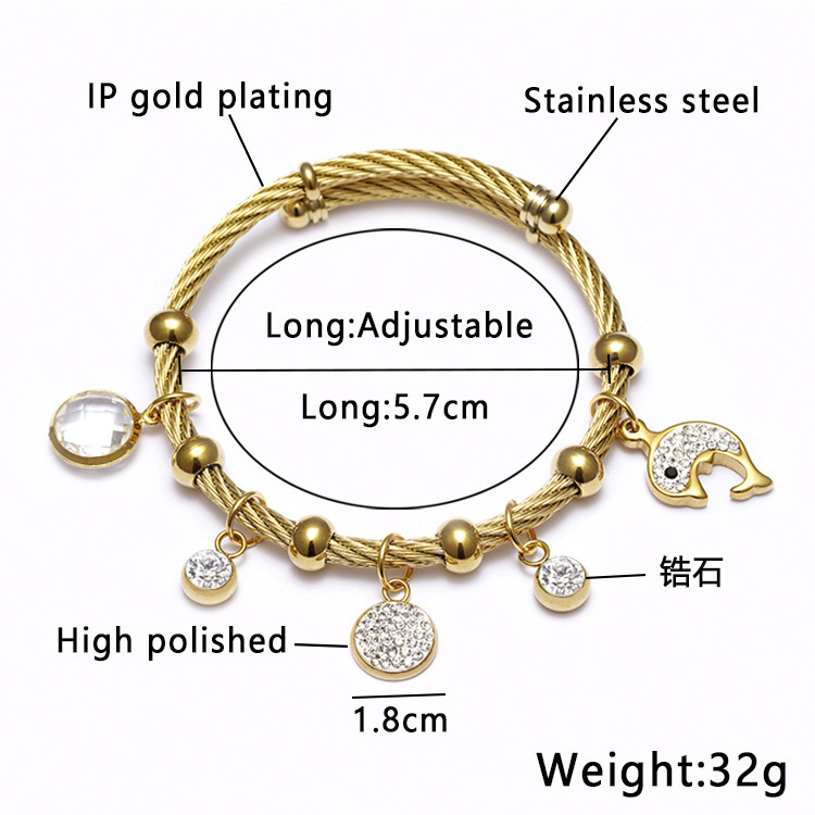 Holiday Occasion Ethnic Style Star Stainless Steel Hollow Out Artificial Gemstones Bangle 1 Piece