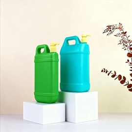 厂家加厚1.8升洗洁精桶5.3升密封按压泵头塑料桶洗洁精瓶洗洁精桶