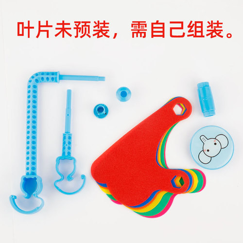 Children's bicycle decorative scooter rotating colorful small windmill with buckle tassel spike with riding handlebar accessories