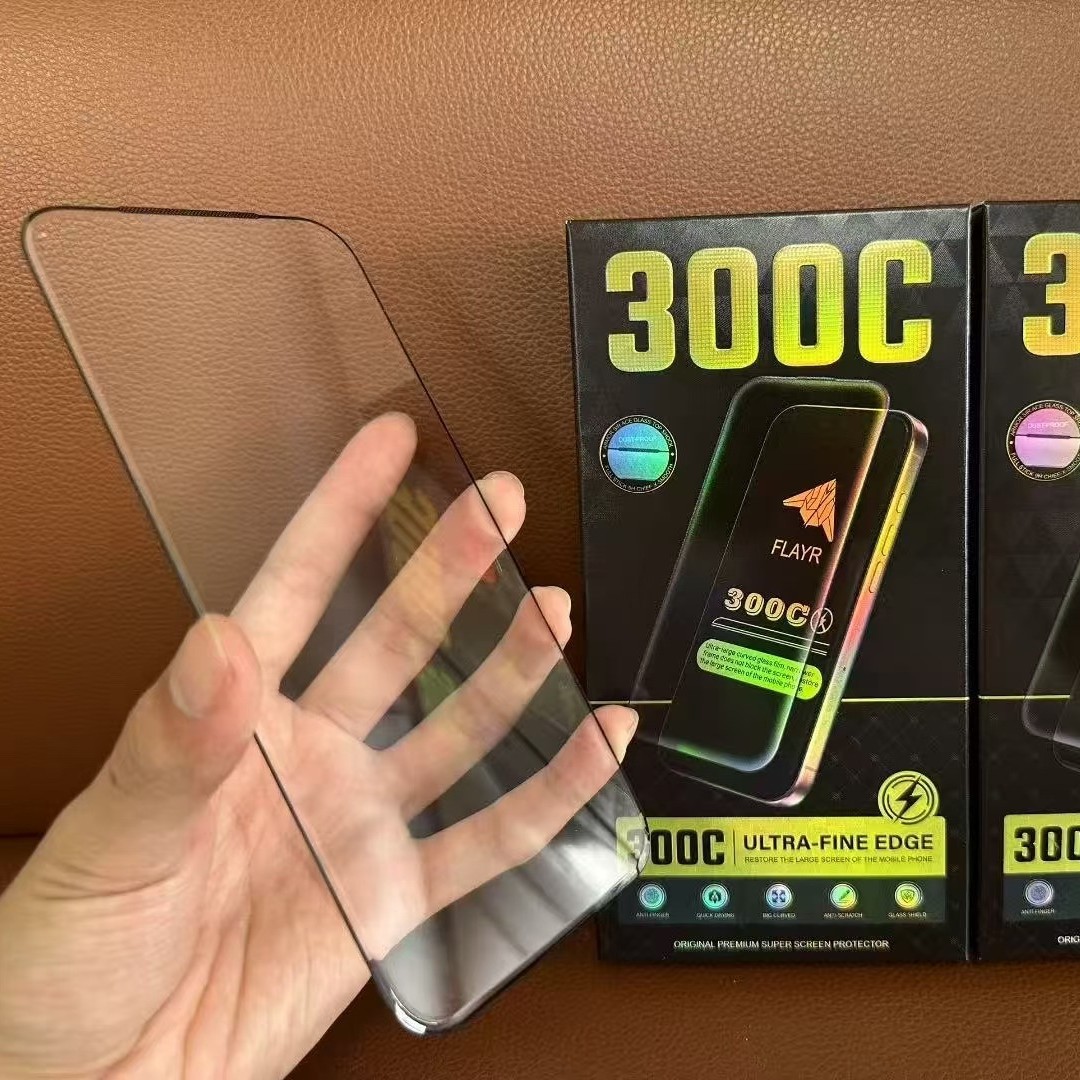 Aplicable a iPhone 16 ProMax de borde fino gran arco película de endurecimiento Apple 17 Pro 300C película de teléfono móvil micro-curvado estereoscópico