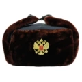 Blue Cloth 125g Red Brown Velvet Double-Headed Eagle Badge
