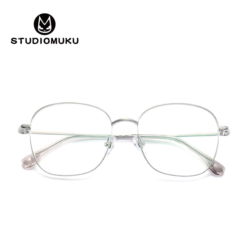 STUDIOMUKU mu gafas frescas melancolía y gafas artísticas exquisito marco redondo vintage gafas de desgaste