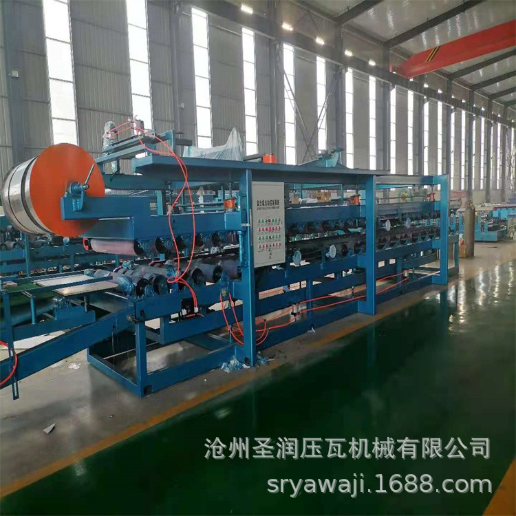 河北兴和泡沫岩棉复合机  铁皮夹心复合板机 一机两用复合板设备