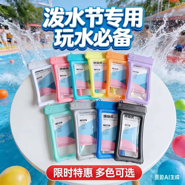 Factory Direct Sales and Wholesale of Touch-Screen Sliding Inflatable Waterproof Bags for Water-Splashing Festival, Outdoor Rafting, Swimming, Beach Play