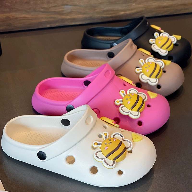 Мультяшная маленькая пчела пещерная обувь женская, носящая нескользкую пляжную обувь летом