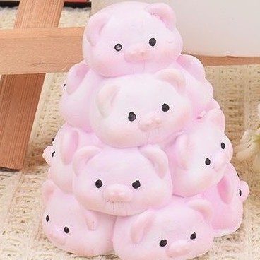 돼지탑 흰색 배아는 색칠해야합니다 [7cm]