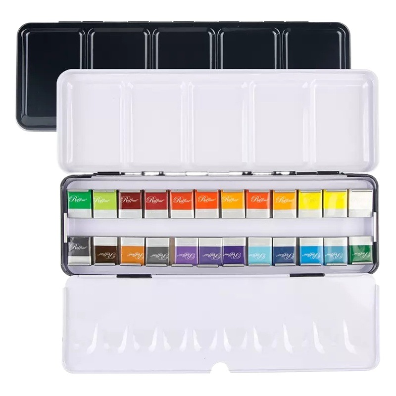 Marco 7900 traje de pintura de acuarela sólida profesional principiante estudiante pintado a mano pintura de acuarela transparente 24 colores