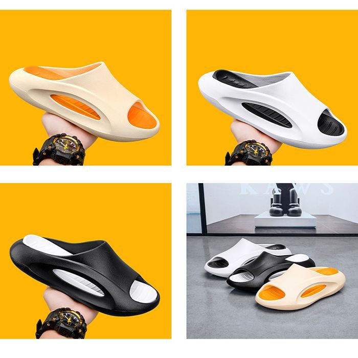 2023新款潮牌軟底拖鞋男夏季外穿厚底防滑情侶運動沙灘洗澡家用