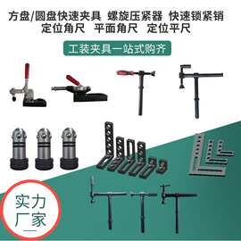 三维柔性焊接平台工装夹具螺旋压紧器定位角尺快速锁紧销快速夹具