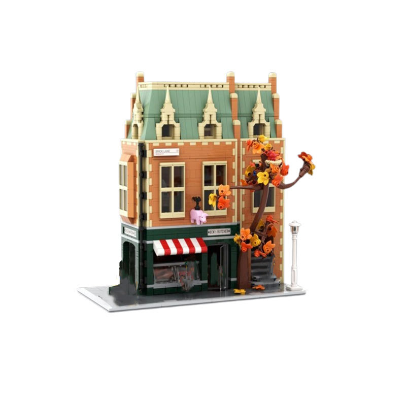 Restaurant Building Block Model Small Particle Construction Toy_voghion.com