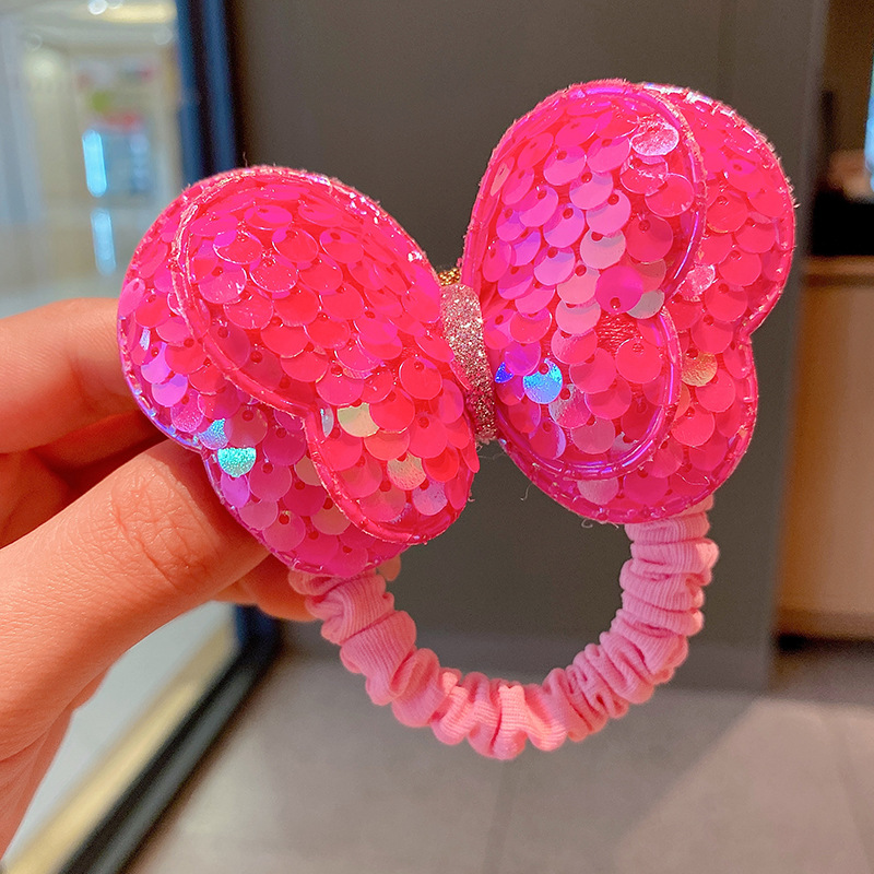 3 # 로즈 레드 나비 헤어 로프