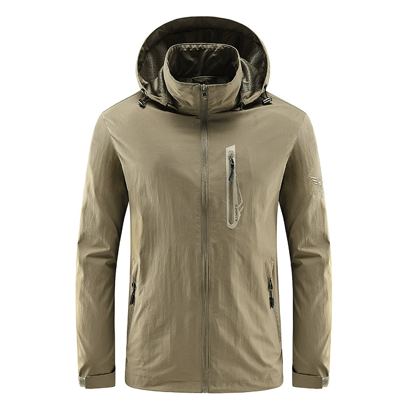 Осенне-зимняя новая трансграничная мужская уличная спортивная куртка Amazon с капюшоном, уличная ветрозащитная куртка больших размеров 1866