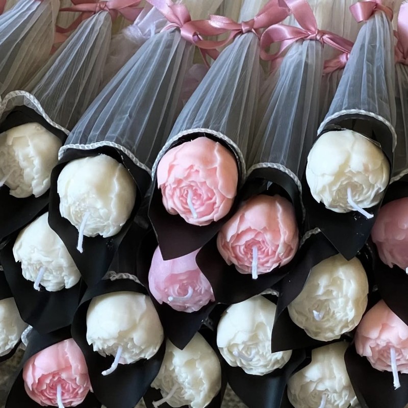 玫瑰花苞固体香薰蜡烛家居摆件装饰情人节生日礼物氛围感礼品|undefined