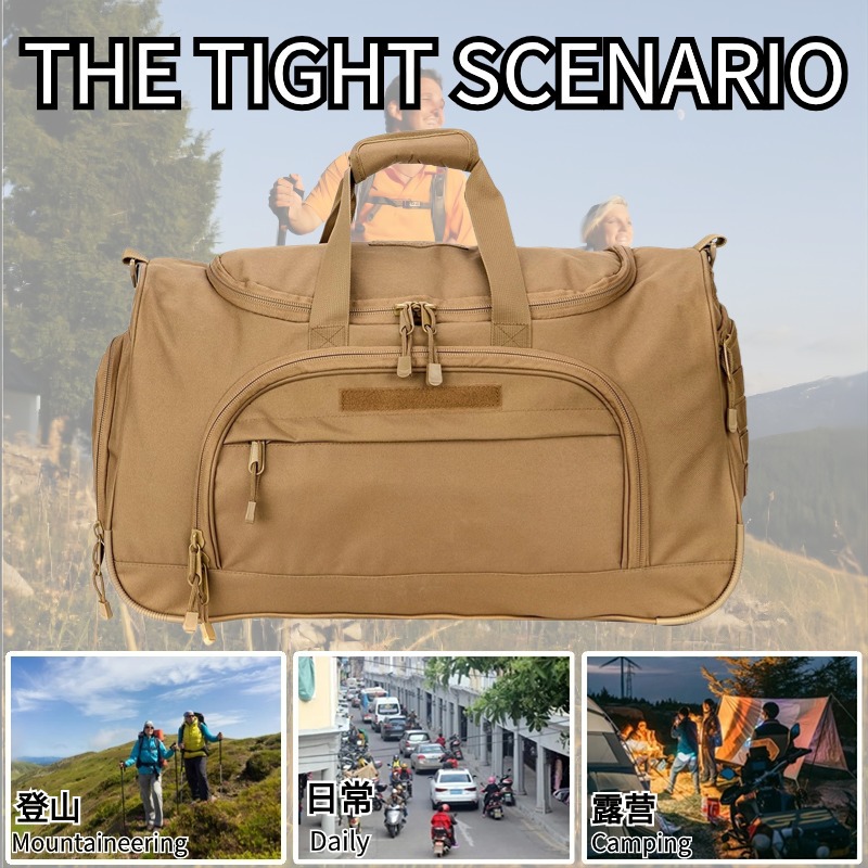 Bolsa de viaje deportiva al aire libre personalizada multifuncional de gran capacidad material resistente al desgarro bolsa de viaje para fanáticos militares bolsa táctica en stock