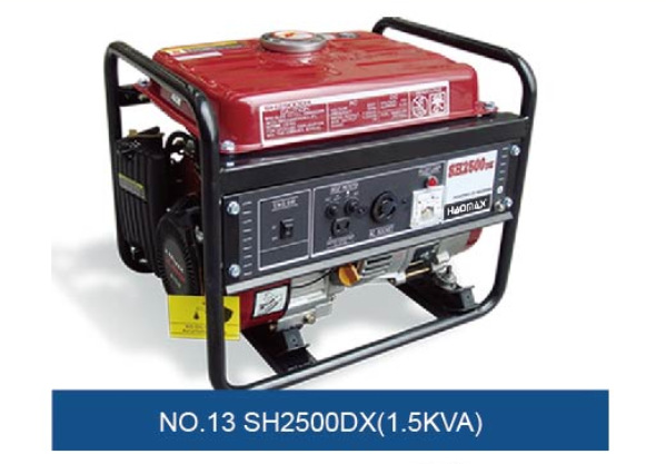 HAOMAX SH7000DXEW 5KW汽油发电机组全铜电机带轮子推手电启动