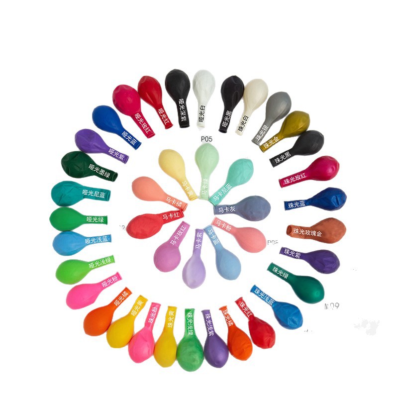 New Year Wholesale 2.8g Retro Matte Thickened Latex Balloons for Birthday, Christmas Tree Decoration, Wedding Arrangement, and Stall Setup