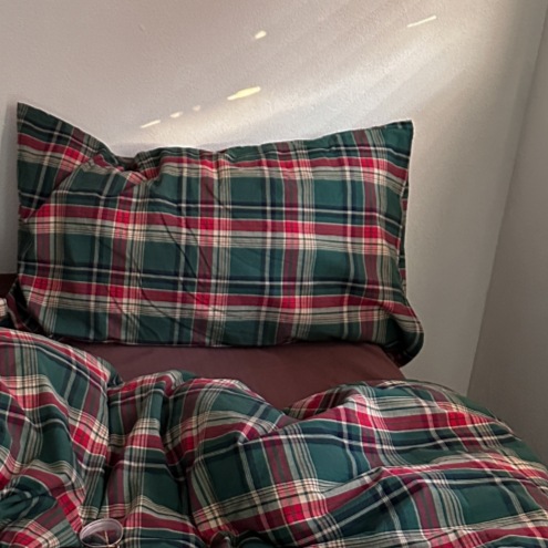 Ins風単品純綿枕カバー格子純色と封筒式枕カバー48*74単品枕芯内胆カバー