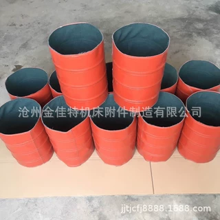方圆风机软连接防火耐温硅胶布排烟管道软接头 帆布通风伸缩风管