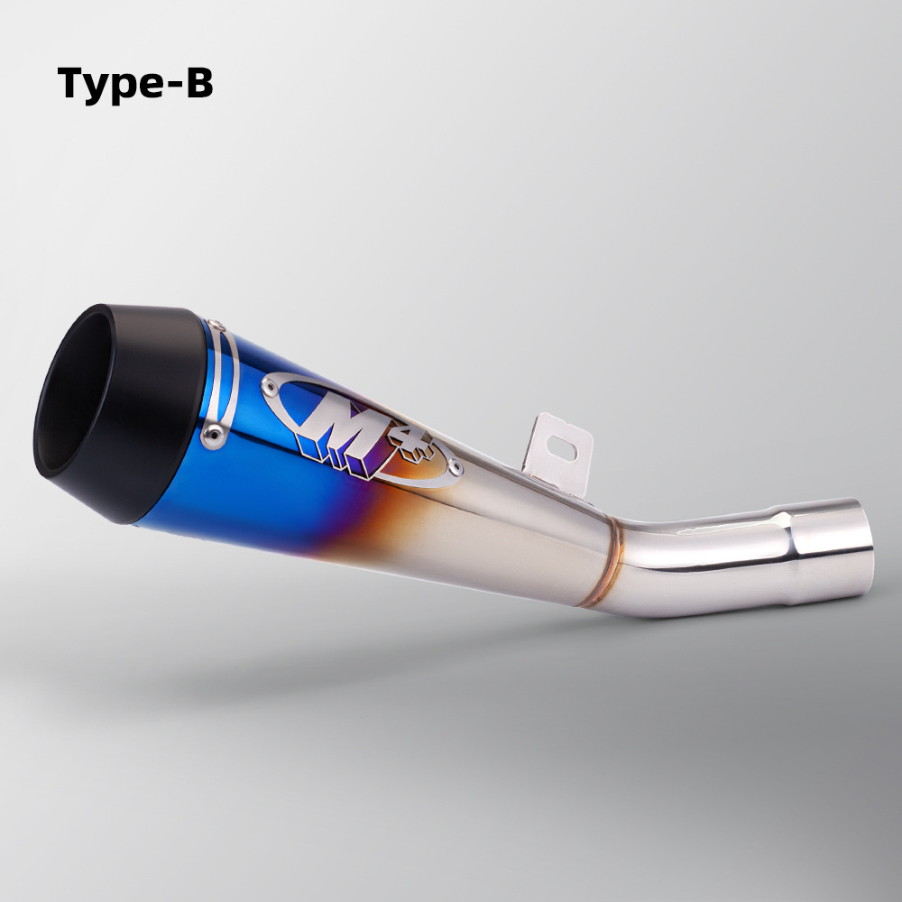 Suitable for ZX-6R motorcycle modified exhaust pipe stainless steel integrated mid-tail section special car straight up 09-24 years