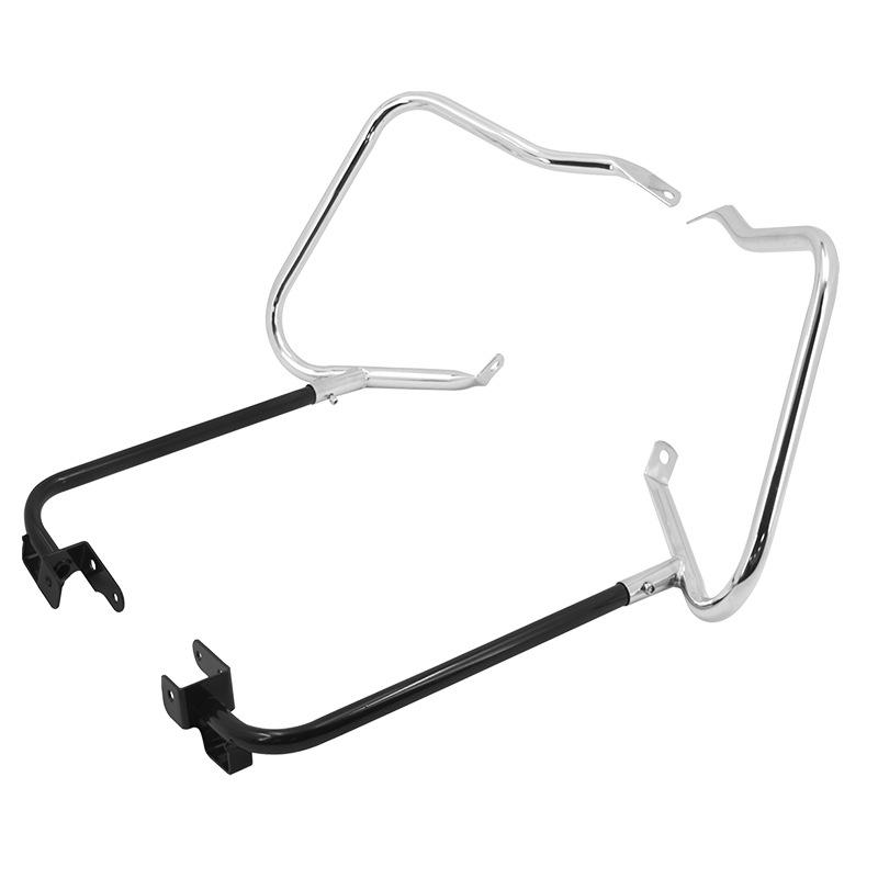 Motorcycle Accessories Harley Glide Road King Street Dual Light Side Box Guard Bar 14-23 Model Year Bumper Bracket