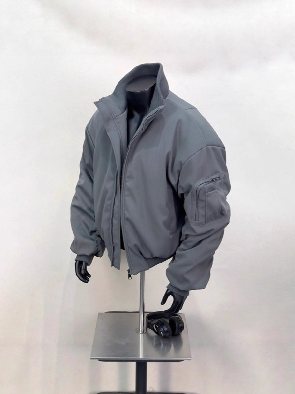 飞行员夹克外套男2025春秋款美式廓形短款冲锋立领教练棒球服男装|undefined
