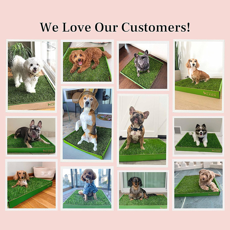 Alfombra de césped artificial para perros, tapete absorbente para orina de mascotas, fábrica de origen, compatible con comercio electrónico transfronterizo.