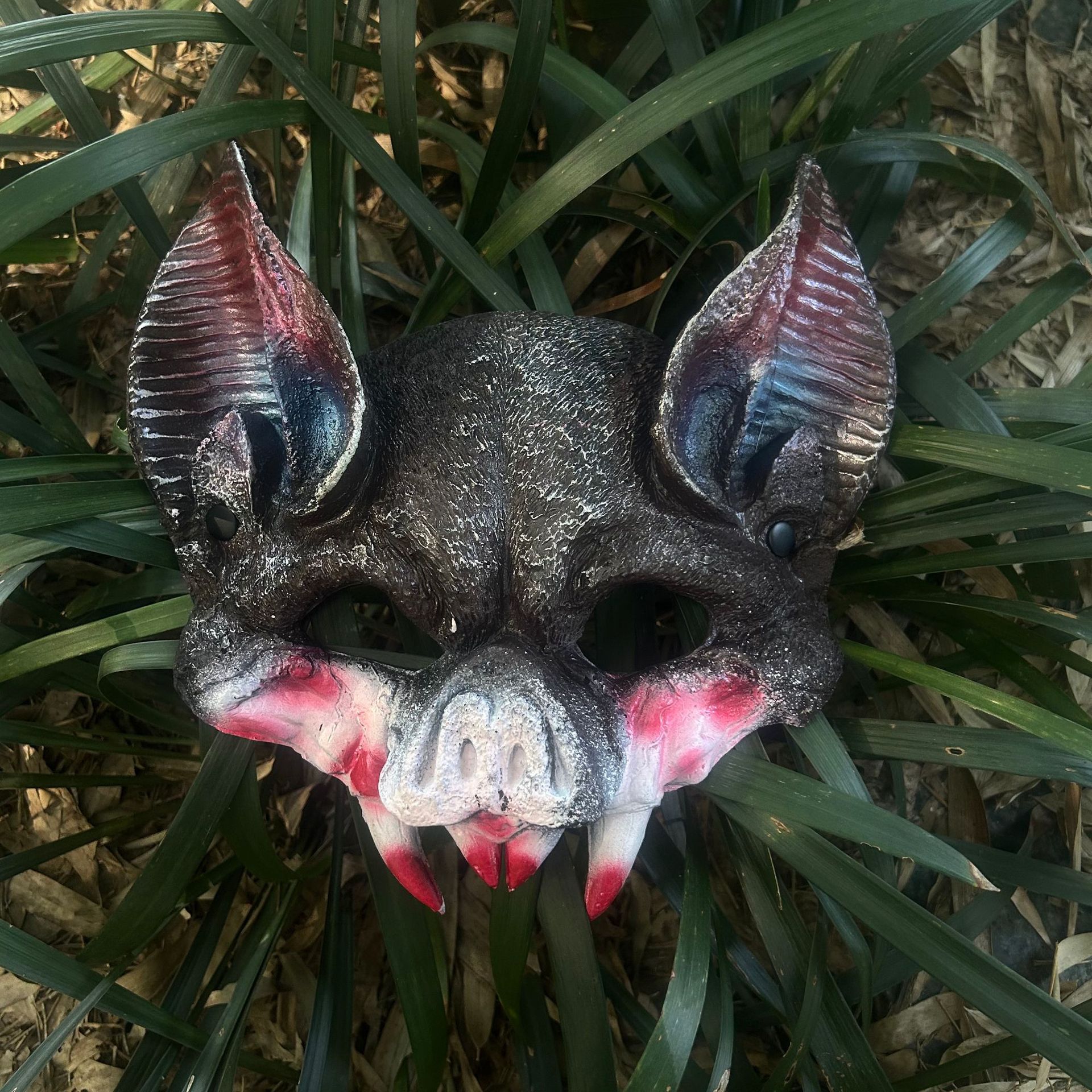 动物面具外贸万圣狂欢节日PU发泡装扮道具派对厂销蝙蝠侠恐怖装扮