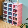 Pumping shoe box shoe storage box transparent home -saving dust prevention storage dormitory net red shoe wall shoe rack