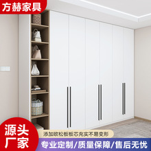 板式衣柜一门到顶现代简约家用卧室颗粒板组合开门储物高大衣橱