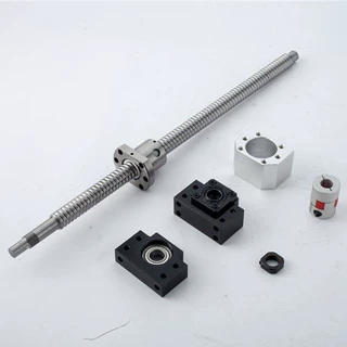 C7精密滚珠丝杆/丝杠1605含丝杠支撑座螺母座梅花联轴器配齐整套