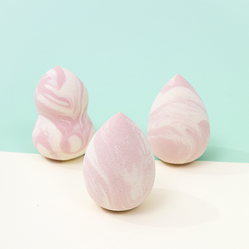 Huevo de belleza de color mixto, soplo de polvo, sin polvo, esponja de maquillaje transfronterizo sin látex, colchón de aire, maquillaje, huevo, fábrica, logotipo personalizado