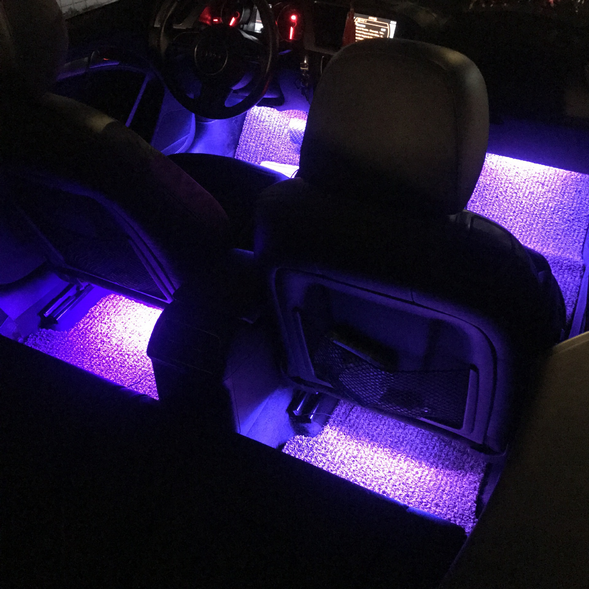 Factory direct car foot atmosphere light atmosphere light LED lighting RGB colorful voice control music rhythm light