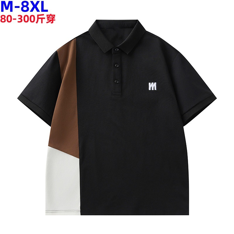 2025 nuevo hombre de alta calidad polo de color sólido camiseta de manga corta camiseta de verano chaqueta de negocios T