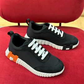 欧美23新款H牛皮运动透气潮流鞋女网红同款舒适男鞋批发时尚板鞋