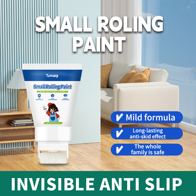补墙漆白色墙面小滚刷漆环保乳胶漆小滚筒修补墙膏墙面修补