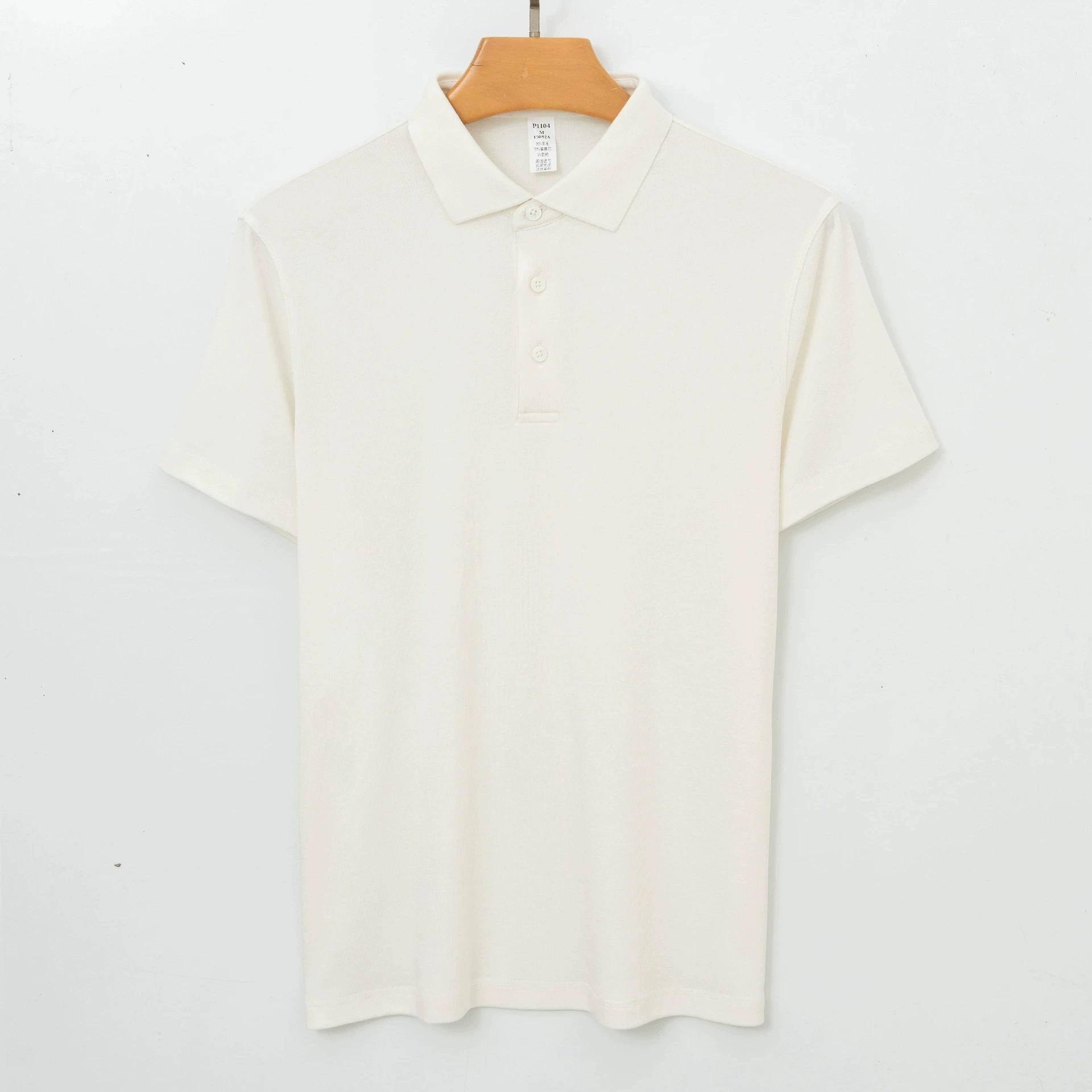 Поли polo из шерсти, элитная летняя футболка с коротким рукавом