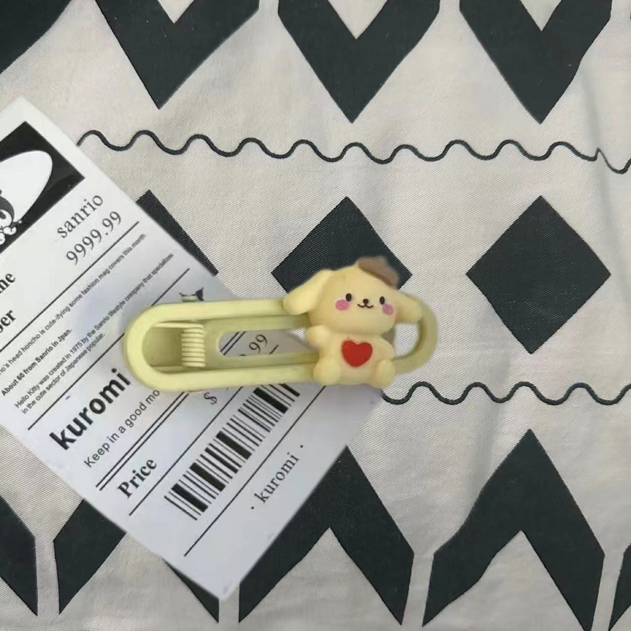 푸딩 개 타원형 클립