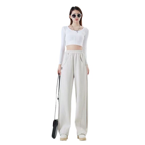 Banana Pants for Women 2025 High-Waisted Loose Sweatpants Straight Leg Wide Leg Sport Pants Jazz Dance Pants