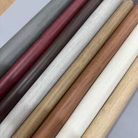 新款0.5厚水刺布底木纹pvc皮革 pu皮革纸巾盒装饰包装专用皮革料