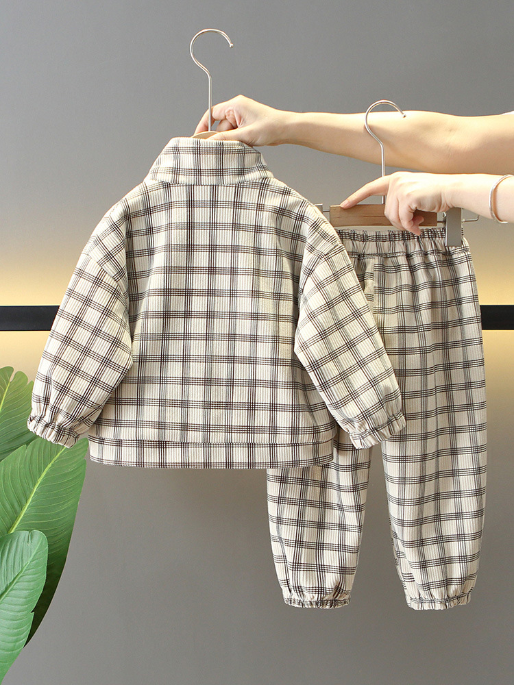 6202 Traje de primavera y otoño para niños 2025 nuevo estilo de otoño para bebés image 3