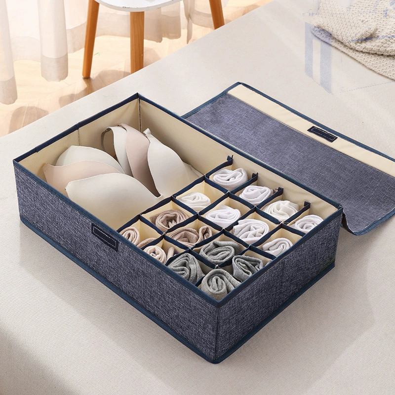  underwear, bra, socks, cloth, storage box, cotton and linen
