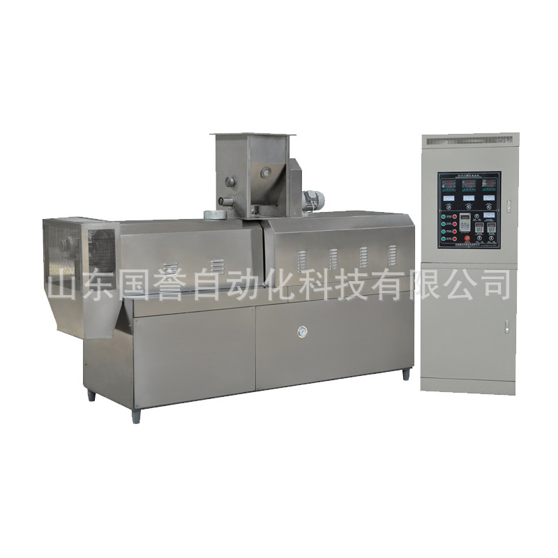 整线配套双螺杆挤压膨化机 夹心米果锅巴妙脆角膨化小零食生产线