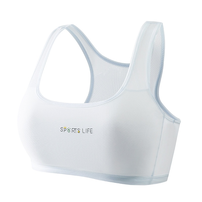 Una etapa de desarrollo ropa interior deportiva estudiante corriendo chaleco de corredor a prueba de golpes niño grande niña sujetador adolescente